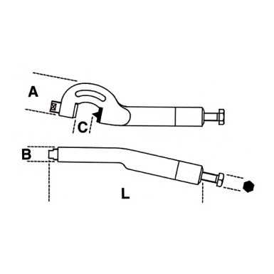 Spaccadadi idraulico C  min mm 7(M4) art 1710