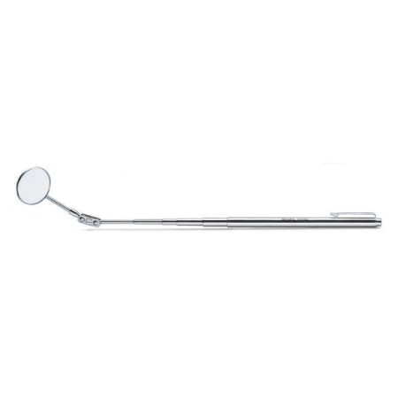 Specchietto telescopico articolato corpo in metallo cromato L mm 180÷540 art. 1715