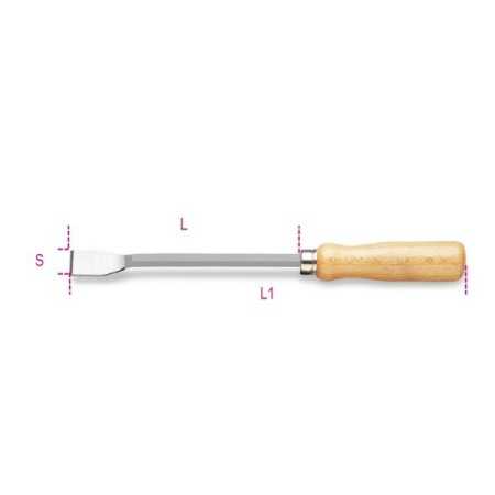 Raschietto piatto a tagliente frontale L mm 150 art. 1717D