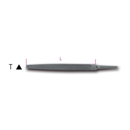 Lime triangolari a taglio mezzodolce, senza impugnatura L mm 150 art. 1718A6/T