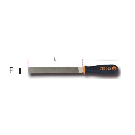 Lime piatte a taglio mezzodolce, con impugnatura L mm 200 art 1719BMA8/P
