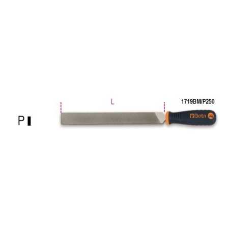 Lime piatte a taglio universale impugnatura bimateriale antiscivolo L mm 250 art 1719BMB/P
