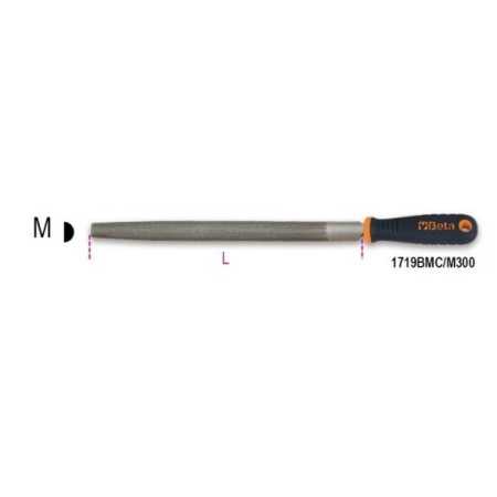 Lime mezzotonde e piatte a mazzo impugnatura bimateriale antiscivolo L mm 300 art 1719BMC/M