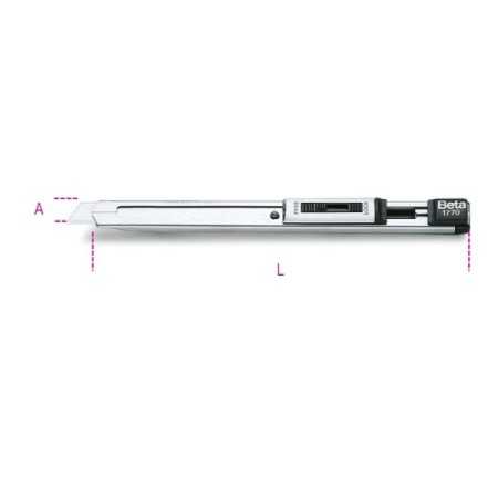 Cutter extra piatto fornito con 2 lame L mm 140 art 1770