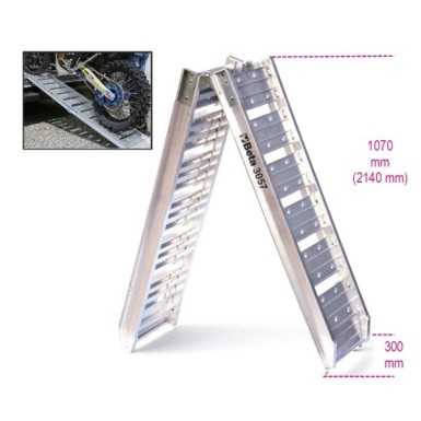 Rampa in alluminio per carico/scarico moto art 3057