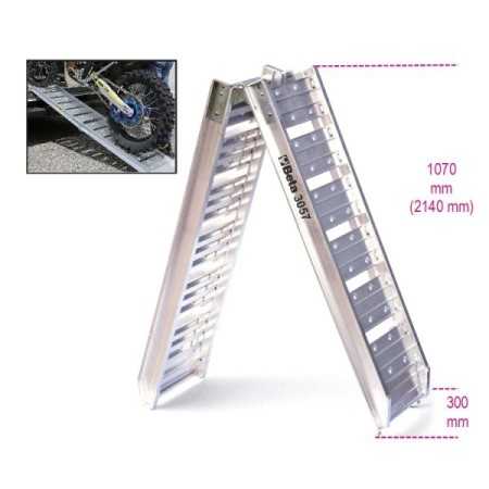 Rampa in alluminio per carico/scarico moto art 3057