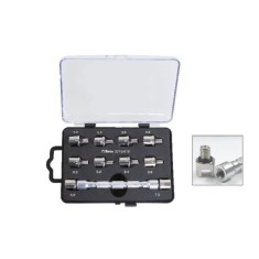 Set chiave universale a testina intercambiabile e 10 inserti, per serraggio raggi ruote art 3075/K10 2