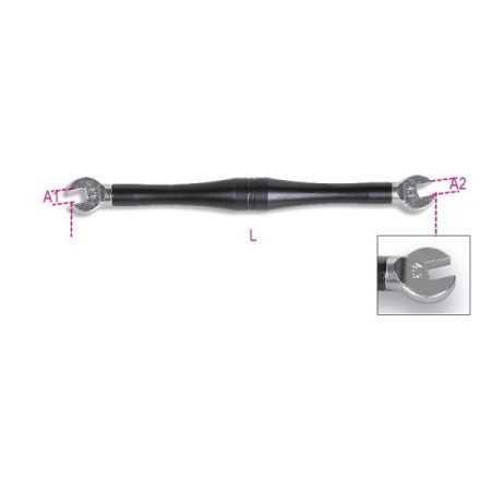 Chiave tiraraggi doppia per Shimano 4,3 X 4,4mm Beta 3962SH