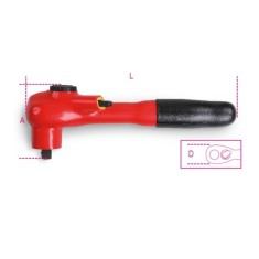 Cricchetto reversibile con attacco quadro maschio 3/8” L mm 203 art 910MQ/55