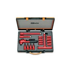 8 chiavi a bussola poligonali 4 chiavi a bussola esagonali maschio e 4 accessori art 910MQ/C16