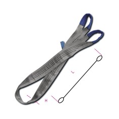 FASCHE DI SOLLEVAMENTO GRIGIO 4T MT.1 8157/2