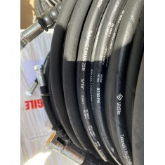 TUBO IDROPULITRICE ALTA PRESSIONE 5/16 NERO 400 BAR ACQUA CALDA E FREDDA 2