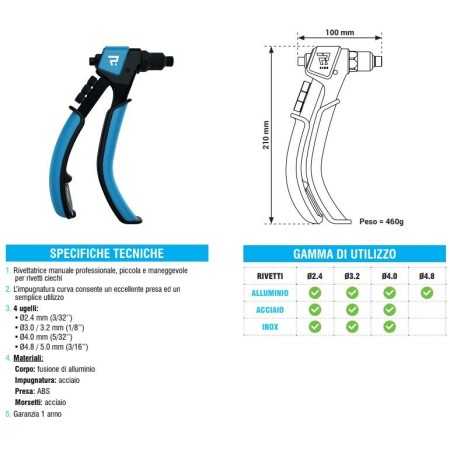 RIVETTATRICE MANUALE R 100 SCELL-IT