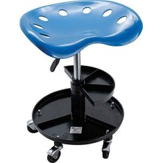 BGS 6820 Sedile da Lavoro da Officina, 2 Ripiani, in ABS, 440 x 350 mm