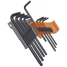 CHIAVI MASCHIO PIEGATE CON ESTREMITA' SFERICA ,MODELLO LUNGO, PER VITI CON IMPRONTA TORX® 8PZ ART. 97BTXL/SC8 2