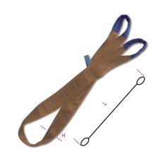 FASCHE DI SOLLEVAMENTO MARRONE 6T MT.1 8159/3