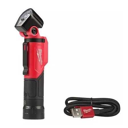 Torcia compatta 500 Lumen ruotabile ricaricabile con USB L4 PWL-201