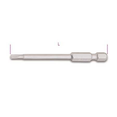 INSERTI PER AVVITATORI PER VITI CON IMPRONTA TORX® MODELLO LUNGO 1/4 L MM 70 T6 ART. 862TX/L   