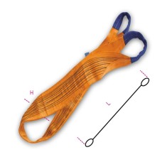 FASCHE DI SOLLEVAMENTO ARANCIO 10T MT.4 8161/4