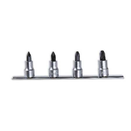Serie di chiavi a bussola a giravite per viti con impronta a croce Phillips® con attacco quadro femmina 3/8" art 910PH/SB4