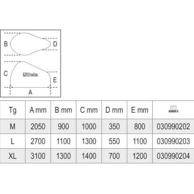 Telo Coprimoto Da Interno In Tessuto Elasticizzato - Beta 3099T