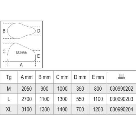 Telo Coprimoto Da Interno In Tessuto Elasticizzato - Beta 3099T