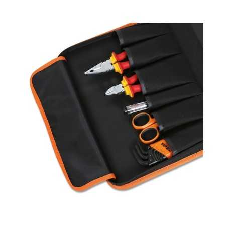 Valigetta Pieghevole Con Assortimento Di 24 Utensili Per Elettricisti - Beta 2001/BZ24 MQ