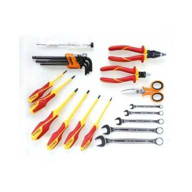 Valigetta Pieghevole Con Assortimento Di 24 Utensili Per Elettricisti - Beta 2001/BZ24 MQ