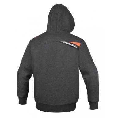Felpa Zip Lunga, Con Cappuccio - BetaWORK 7665G