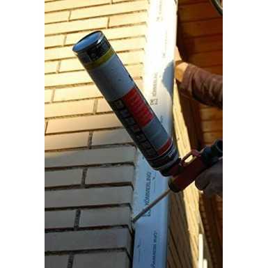 Pistola in metallo per schiuma poliuretanica con 2 prolunghe.