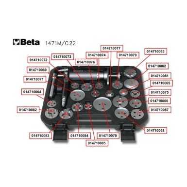 ARRETRATORE PNEUMATICO PISTONCINI FRENI A DISCO BETA ART. 1471M/C22   
