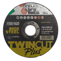 DISCHI TAGL AC/IN 115X1,6 D22,23 CP A46U PZ.300 + SMERIGLIATRICE 2