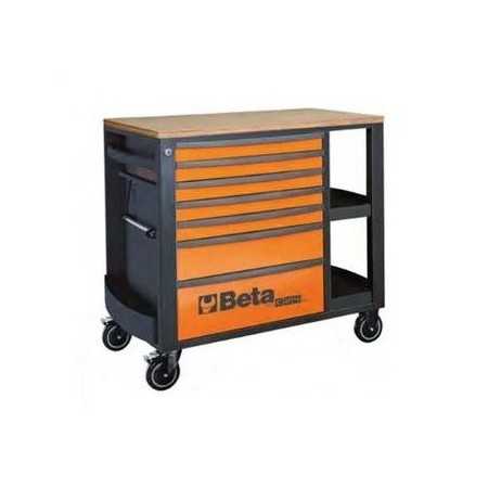 Cassettiera mobile con 7 cassetti e ripiani laterali RSC24L/7 - Beta