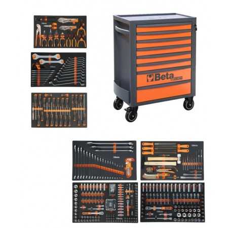 Cassettiera 8 cassetti con assortimento 398 utensili Beta 2400 RSC24-8/O EL