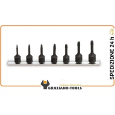 SERIE DI ESTRATTORI PER VITI E PRIGIONIERI DESTRORSI DANNEGGATI SU GUIDA SB1 ART. 1429/BS7   