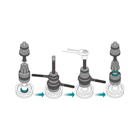 Kit Estrazione Anello Interno Cuscinetto Ruota Dal Mozzo - Beta 1531/C7