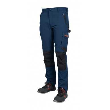 Pantaloni Da Lavoro Blu Leggeri, Multitasche Elasticizzati - Beta 7660B