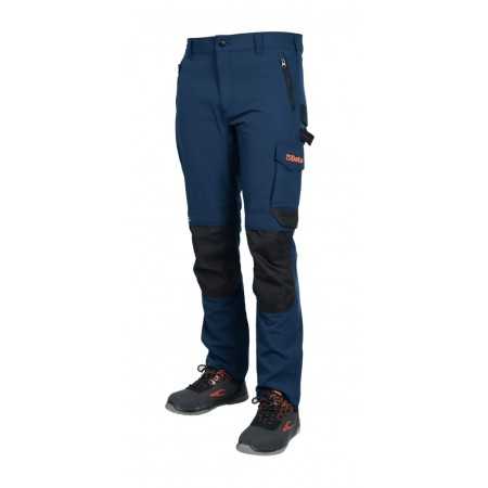 Pantaloni Da Lavoro Blu Leggeri, Multitasche Elasticizzati - Beta 7660B