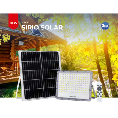 Proiettore LED 50W con pannello solare 4000k - Century 