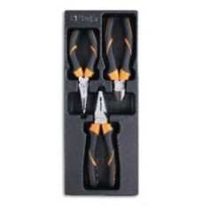 Termoformato Rigido In ABS Pinze E Tronchese Con Finitura Industriale, Impugnatura Bimateriale - Beta T124