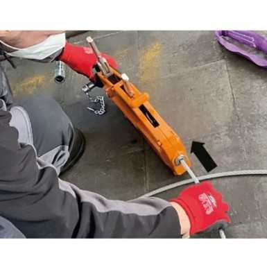 Argano Manuale A Fune Passante, Corpo In Lega Di Alluminio Completo Di Leva Di Azionamento, Fune E Gancio - Beta 8148