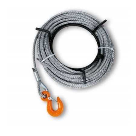 Argano Manuale A Fune Passante, Corpo In Lega Di Alluminio Completo Di Leva Di Azionamento, Fune E Gancio - Beta 8148