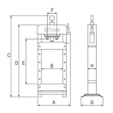 Pressa Idraulica Con Pistone Mobile - Beta 3028 30