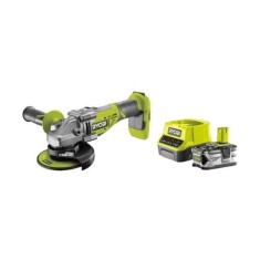 Smerigliatrice angolare batteria 18V Ryobi R18AG7-140S Set 2