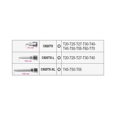 Assortimento Di 18 Chiavi A Bussola Per Viti Con Impronta Torx In Cassetta Di Plastica - BetaEASY 923E-TX/C18 2