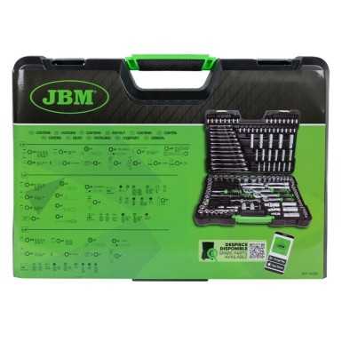 VALIGETTA PORTAUTENSILI DA 216 PEZZI CON BUSSOLE ESAGONALI SATINATE