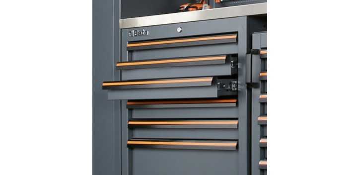 Modulo Fisso Con 4 Cassetti Per Arredo Officina C45PRO - Beta C45PRO M4