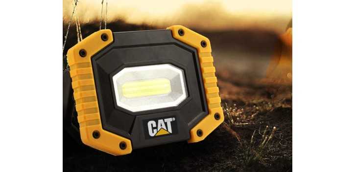 Lampada da cantiere CAT CT3545 ricaricabile in ABS, 250-500 lumen