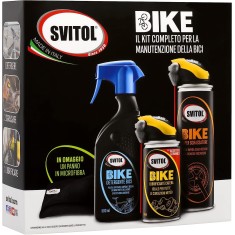 SVITOL BIKE 4375, 1 Detergente Bici, 1 Lubrificante Catena, 1 Super Sgrassatore, con Panno in Microfibra incluso