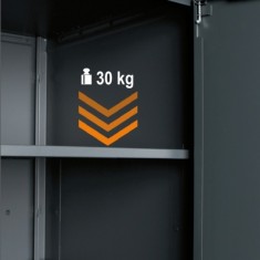 Armadio Beta in lamiera a 1 anta per arredo officina RSC50 A1 2